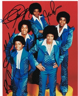 Jackson Five Autographed 8x10 Photo